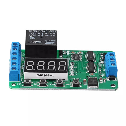 Custom Dual Channel 12V 5A Digital Tube DPDT Multi-function Time Delay Relay Timer Switch Module Manufacturer