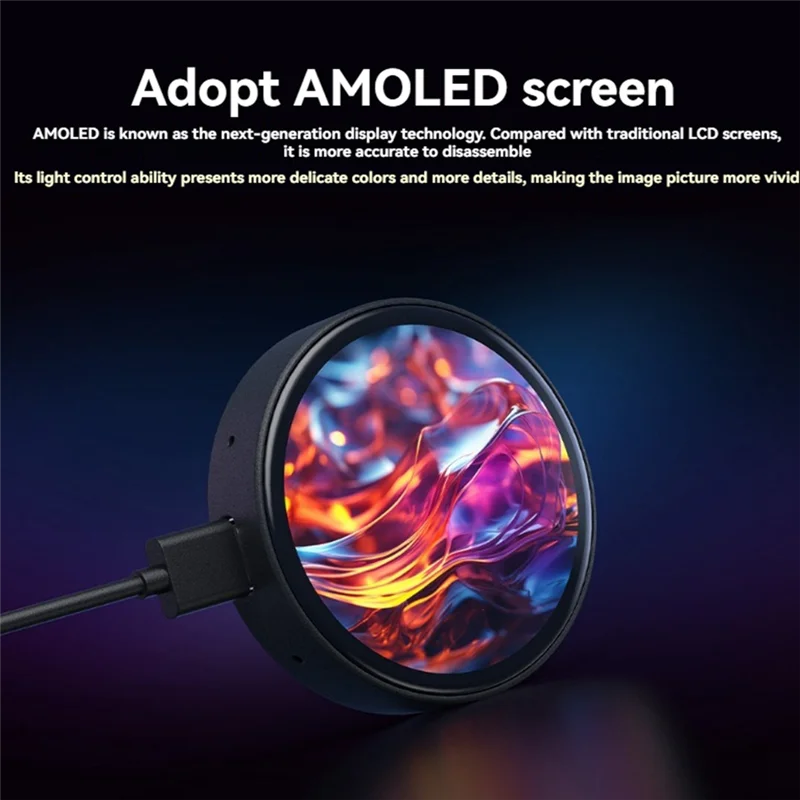 Well Made-ESP32-S3 Development Board 1.75Inch AMOLED Touchscreen With Case Support Deepseek Xiaozhi AI Voice Interaction