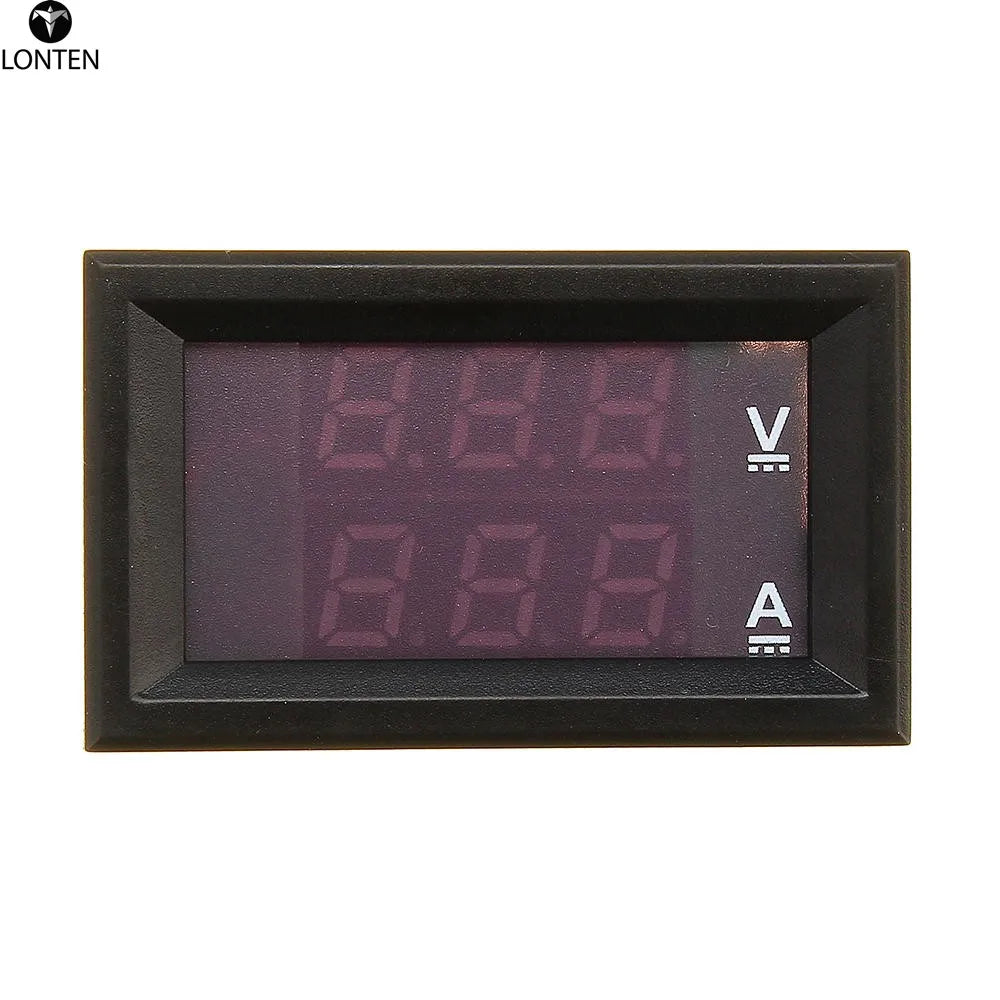 Custom Lonten 3pcs/lot Mini Digital Voltmeter Ammeter DC 100V 10A Panel Amp Volt Voltage Current Meter Tester 0.56" Red Red Dual LED Di Manufacturer