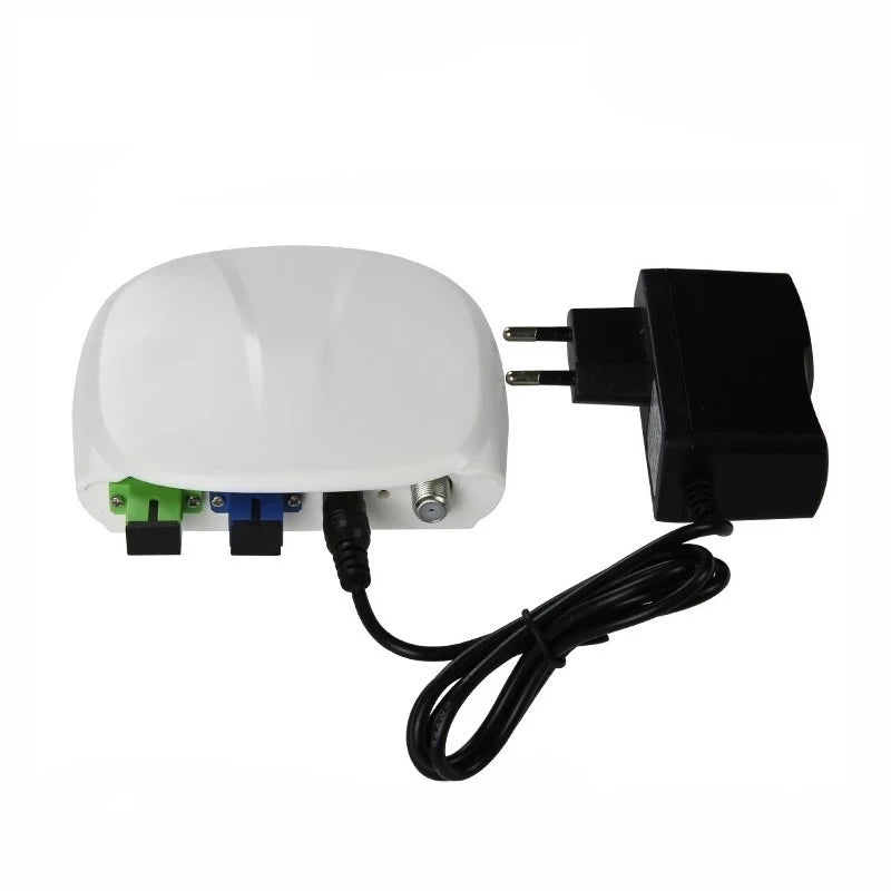 Custom Fiber Optical FTTH optical receiver SC/APC-SC/UPC with WDM and AGC Mini Node Indoor Optical Receiver with white plastic case Manufacturer