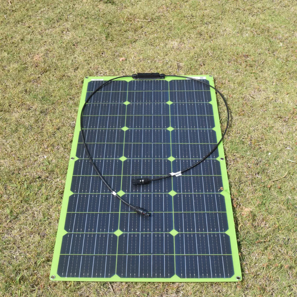 Custom New Monocrystalline Flexible Solar Panel 18V 100W PV Panel Solar System For Caravan/Household/Camping/Yacht Zonnepaneel Manufacturer