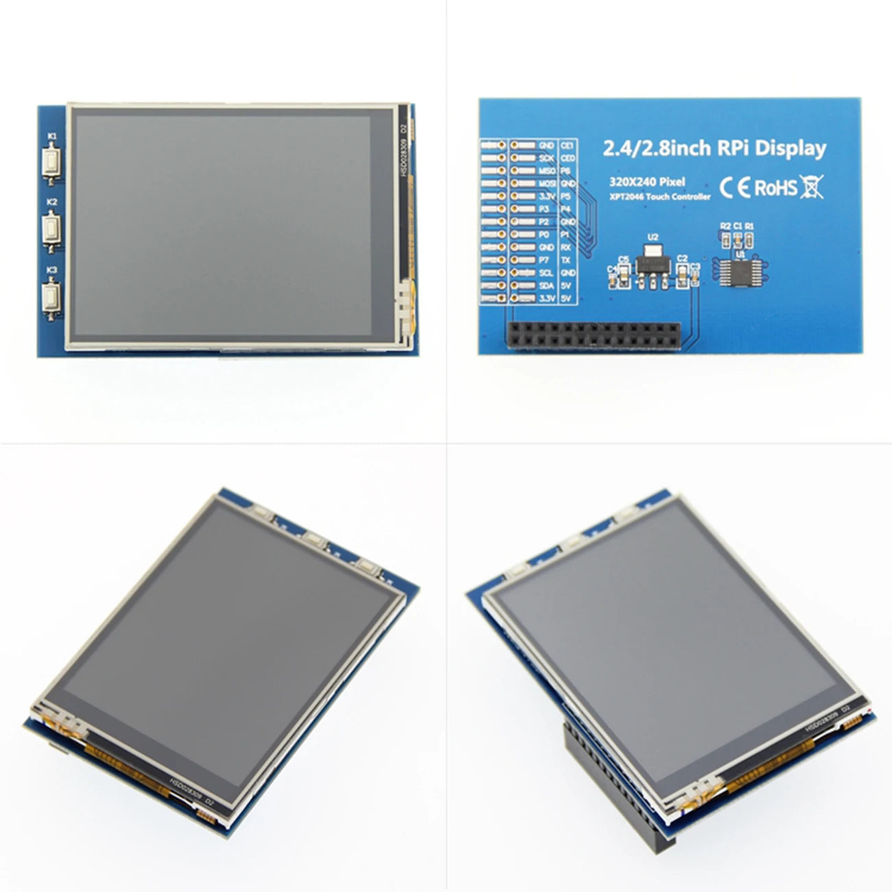 Custom 2.4 / 2.8 /3.2 inch 320*240 Touch Panel TouchScreen TFT LCD Module Screen Display for Raspberry Pi GPIO Input Manufacturer