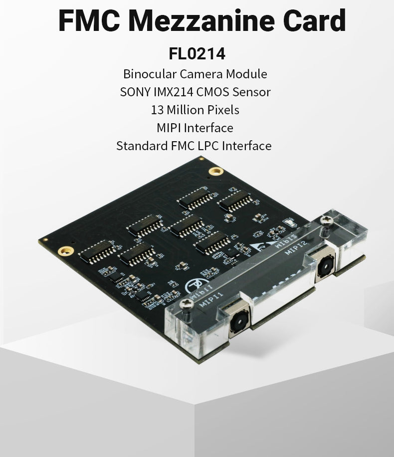 Custom FL0214: Dual Lens MIPI 1.3 Megapixel IMX214 CMOS Camera FMC Daughter Card for FPGA Board  Custom PCB carte pcb pcba