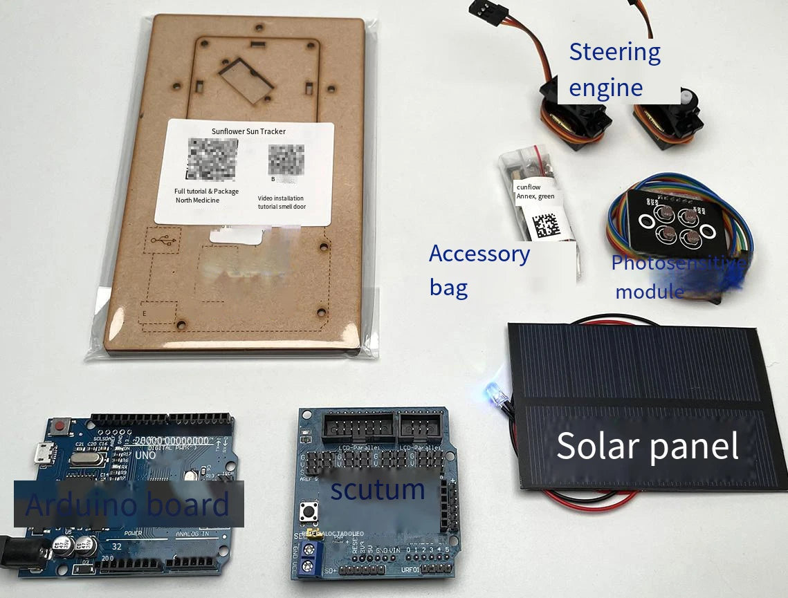 Custom Custom Steam Kit Intelligent Solar Tracking Equipment DIY Programming Toys Parts For Robot UNO Learning DIY Kit Robot Gift Toys Manufacturer