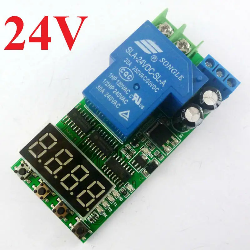 Custom OEM IO23C01_24V*2 2PCS DC 24V 30A 2.5-24V High Trigger Cycle Timer Time Delay Relay Switch Board for Power Supply Charging modul Manufacturer