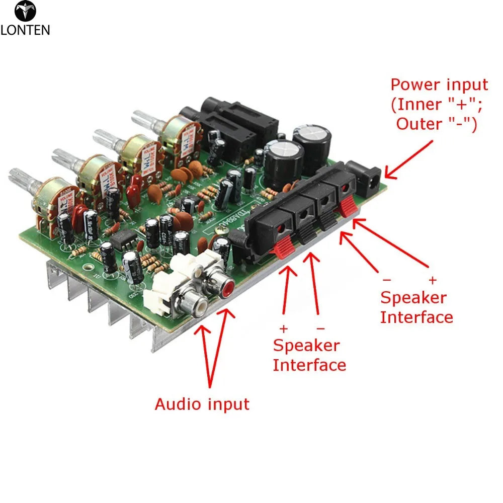 Custom Lonten 60W 12V Hi-Fi Digital Stereo o Amplifier Volume Control Board Manufacturer