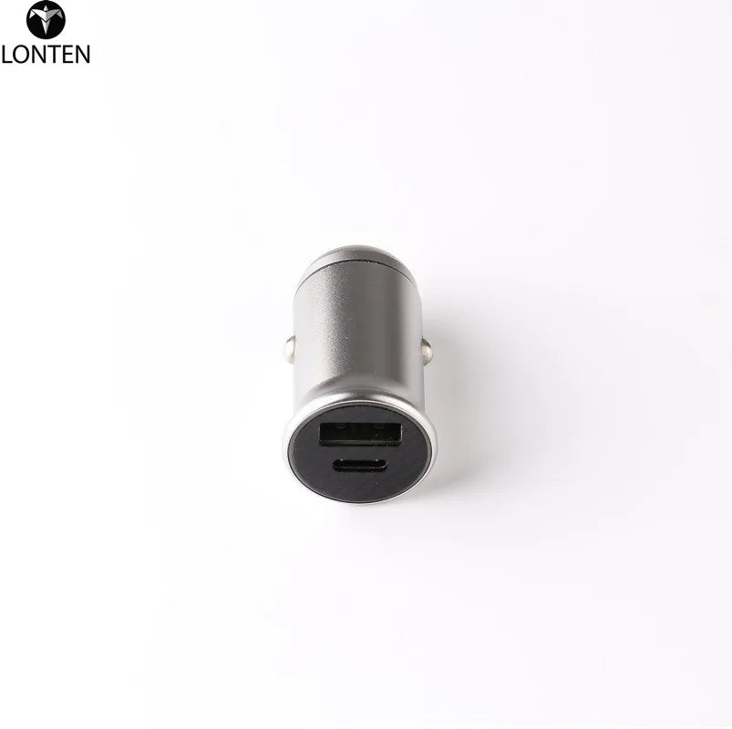 Custom MINI car fast charger QC 3.0 PD dual output Lonten factory direct sales Custom accepted Manufacturer