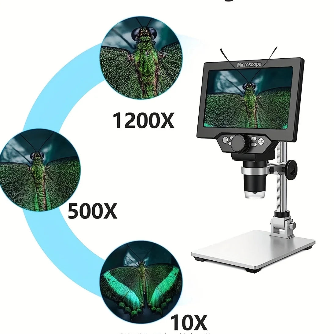 Custom Custom 7 Inch LED Light Digital USB Microscope Camera Video Recorder PC View Rechargeable Coin PCB Welding Circuit Board Manufacturer