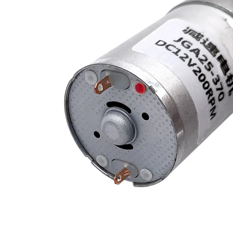 Custom JGA25-370 DC motor geared motor 6V 12V high torque electric gear motor 5/10/15/30/60/100/150/200/300/400/500/1000/1200rpm Manufacturer