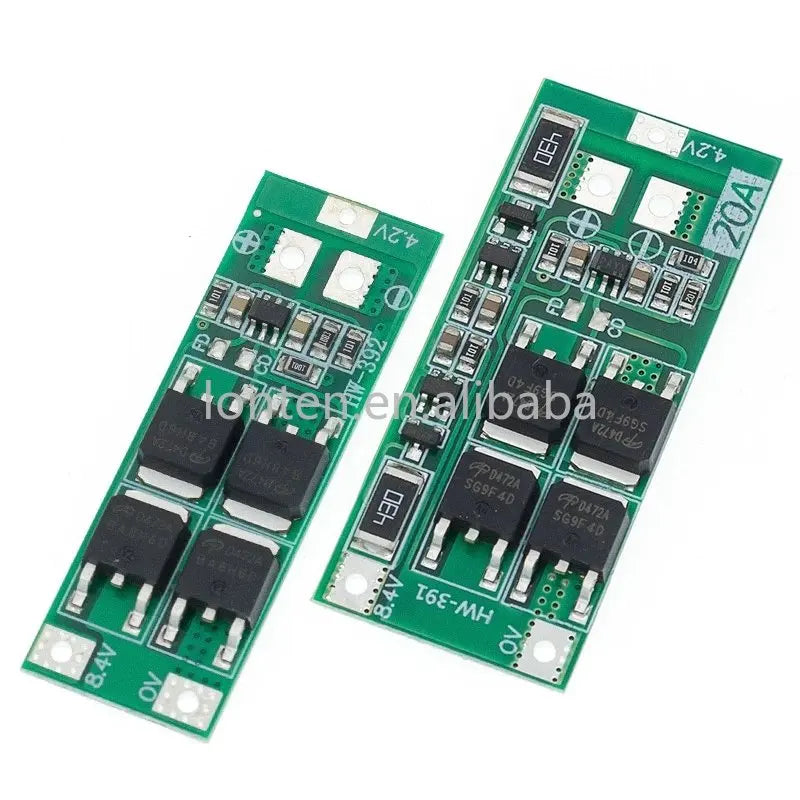 Custom 10PCS 2S 20A 7.4V 8.4V 18650 Lithium Battery Protection Board/BMS Board Standard/Balance Manufacturer