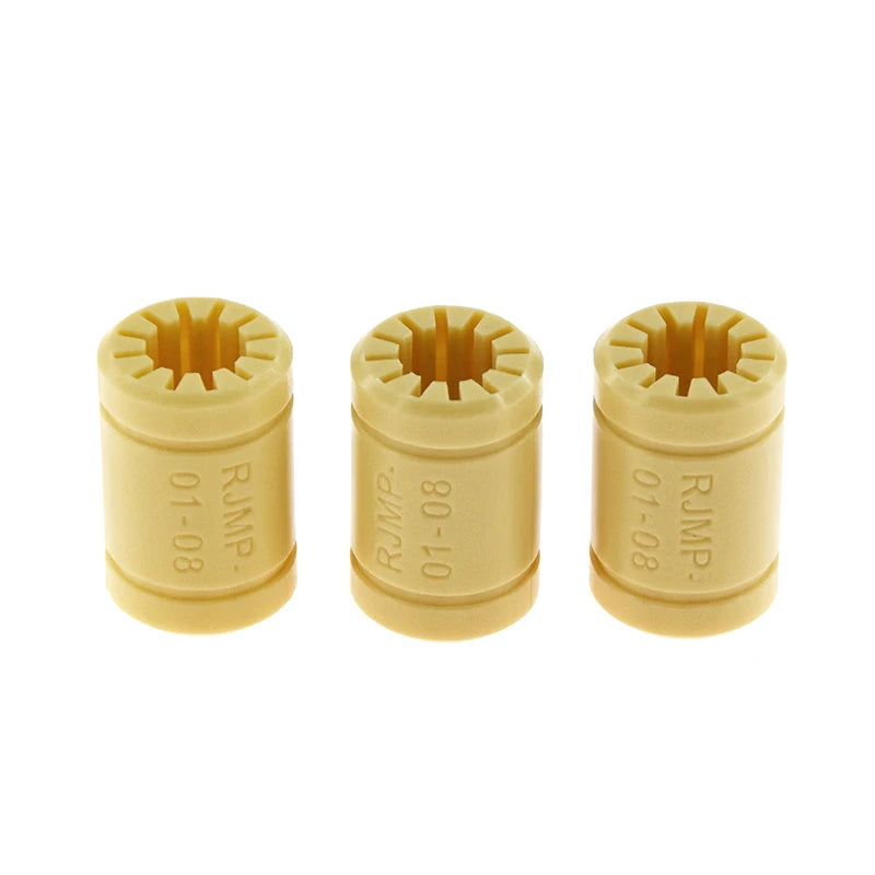 Custom 1pcs RJMP-01-08 Solid Polymer LM8UU Linear Bearing 8mm Shaft CNC Plastic Bushing Reprap Medel For Prusa i3 3D Printer Parts Manufacturer
