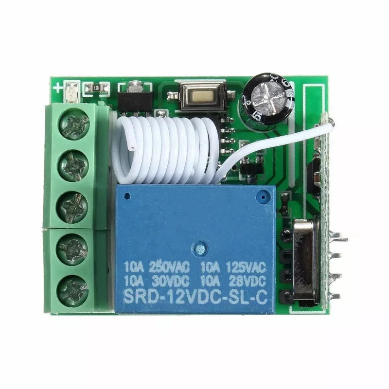 Custom DC12V 10A 1CH 433MHz Wireless Relay RF Remote Control Switch Receiver with case modules Manufacturer