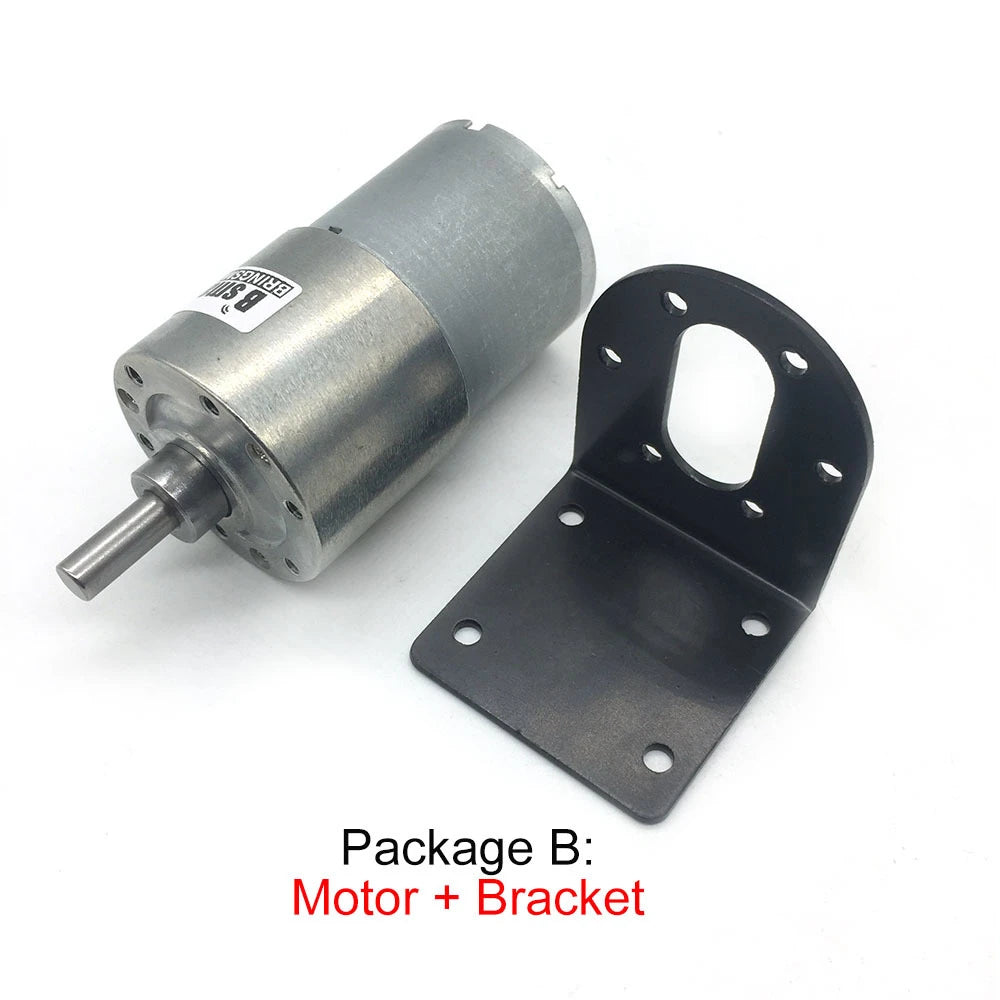 Custom Micro Motor 12V DC 24V Reversed 7-1600RPM Gearbox Speed Control Gears Metal Mini Electric Smart DIY Motor JGB37-3530 Manufacturer