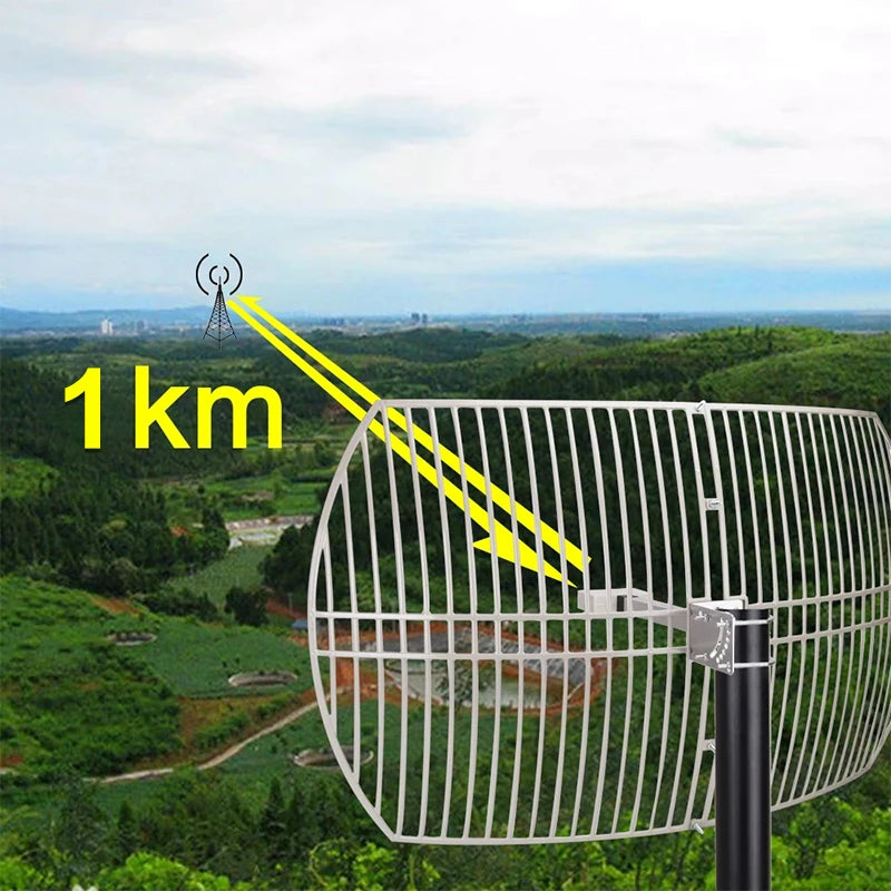 Custom 1km 3G 4G Cellular Amplifier Mobile Signal Booster Communication Amplifier cell phone signal booster repeaters Gain Grid Antenna Manufacturer