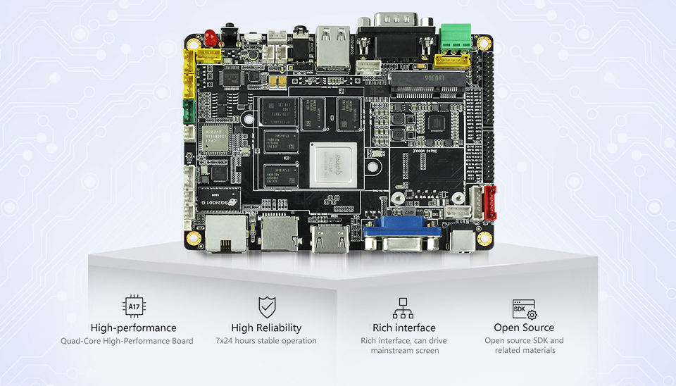 Custom Firefly AIO-3288C Single Board Computer RK3288 Quad-core Cortex-A17/Android 5.1/Linux/2GB Dual-channel DDR3 8GB eMMC5 Custom PCB