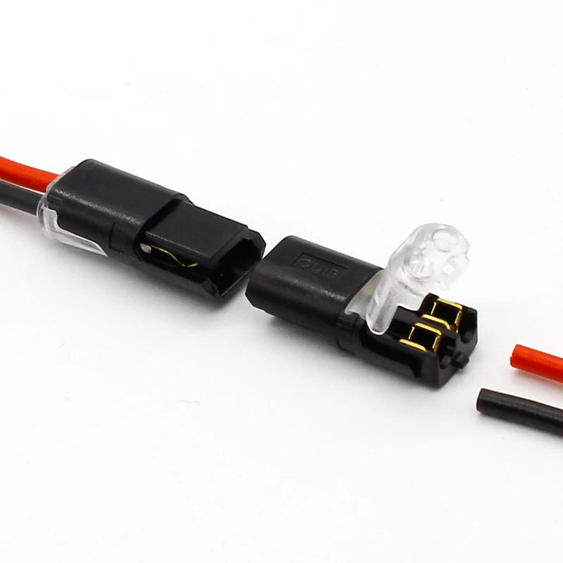 Custom 2p Spring Connector wire with no welding no screws Quick Connector cable clamp Terminal Block 2 Way Easy Fit for led strip Manufacturer