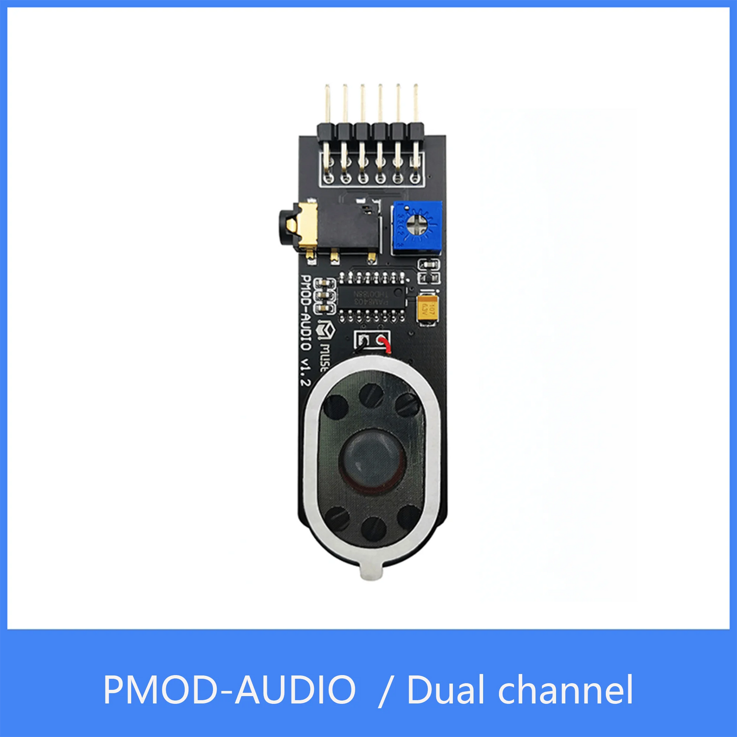 Custom PMOD-AUDIO Expansion Board ICESugar FPGA Expansion Module Standard PMOD Interface Audio output volume adjust dual channel Manufacturer