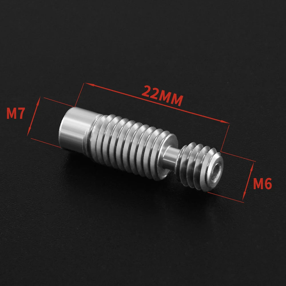 Custom NEW High quality V6 heat break TC4 titanium alloy for 3D Printer Parts E3D V6 HOTEND heater block 1.75MM Filament Smooth Manufacturer