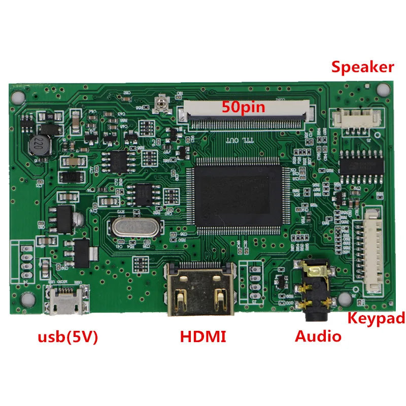 Custom HD + Audio LCD driver board + 6.5 inch LCD panel AT065TN14 800 * 480 USB 5V DYI kits for Raspberry Pi 3B 2 screen Manufacturer