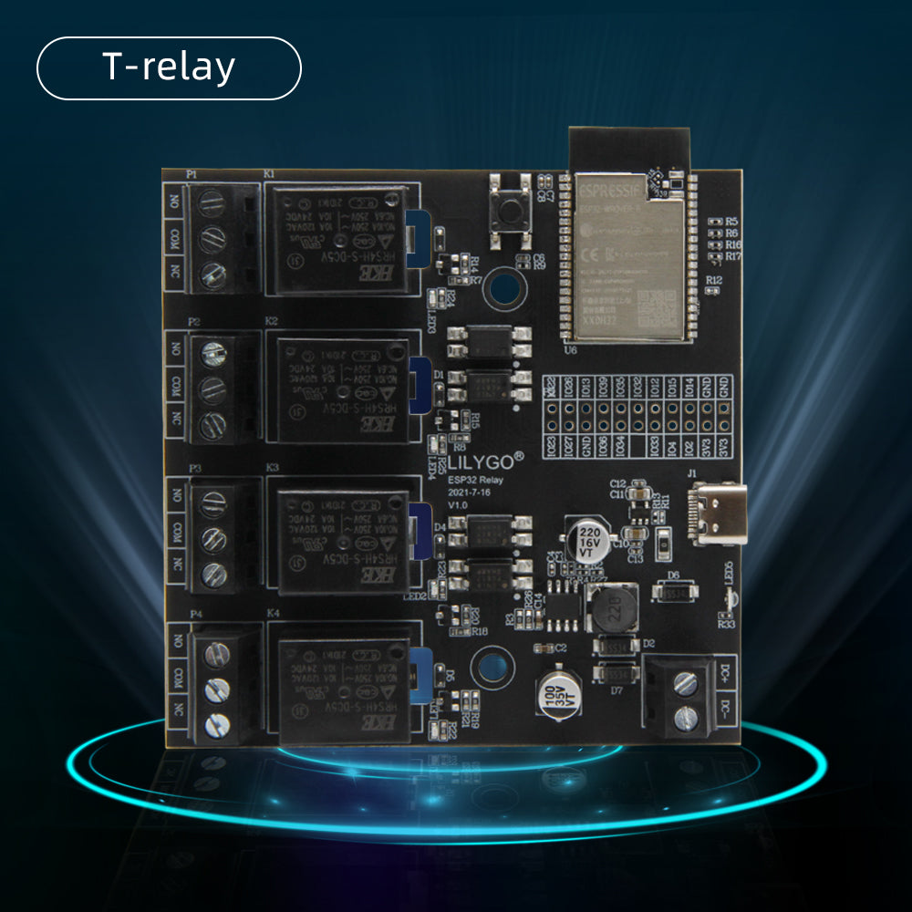 TTGO T-Relay ESP32 chip DC 5V 4 group Relay 4MB Flash Iot Relay supports WiFi custom PCB motor fan controller PCBA customize