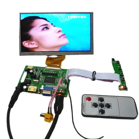 Custom HD + 2 av + VGA LCD driver board + 6.5 -inch LCD panel AT065TN14 800 * 480 + OSD keyboard.On-board DYI kits Manufacturer