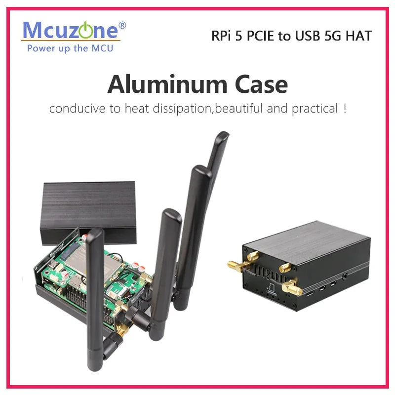 MP5GM Raspberry Pi 5 PCIE to USB 5G HAT Custom