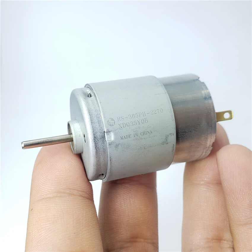 Custom RS-385PH-2270 Micro 28mm Electric Motor DC 6V 12V 18V 24V High Speed Carbon Brush Motor Home Appliance Hair Dryer Manufacturer