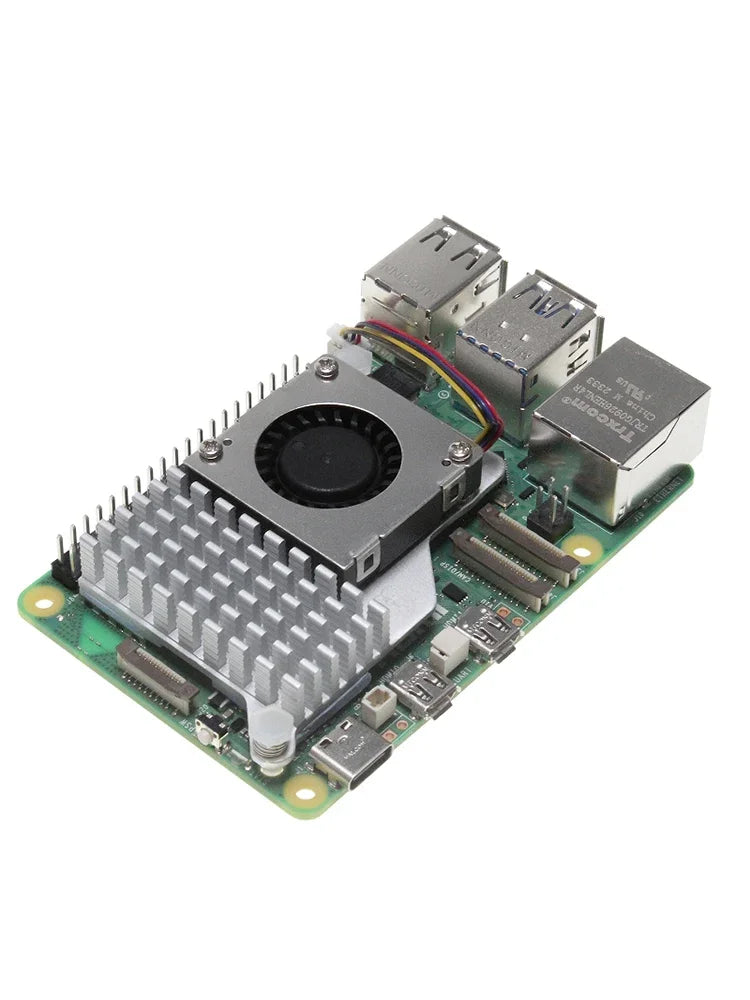 Raspberry Pi 5 Active Cooling Kit - Aluminum Heatsink with PWM Fan for Extreme Heat Dissipation