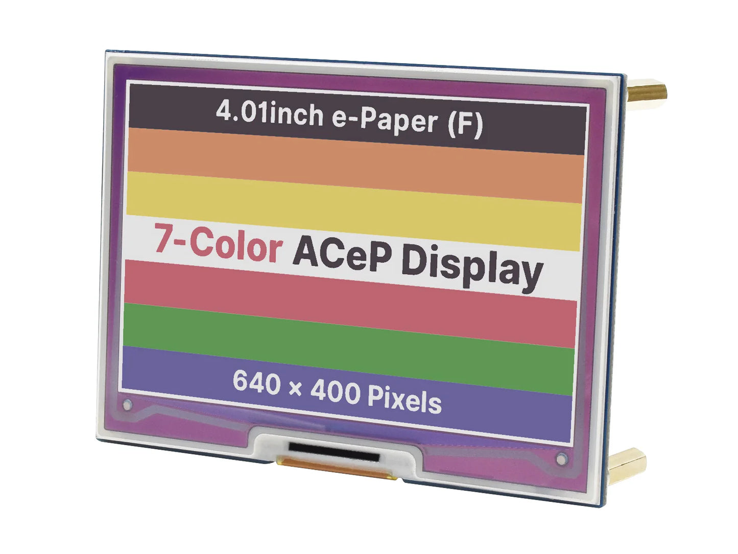 Custom 4.01Inch Kleurrijke E-Papier E-Ink Display Hoed Voor Raspberry Pi 640x400 Pixels Acep 7-Kleur Spi-interface Custom PCB android Manufacturer