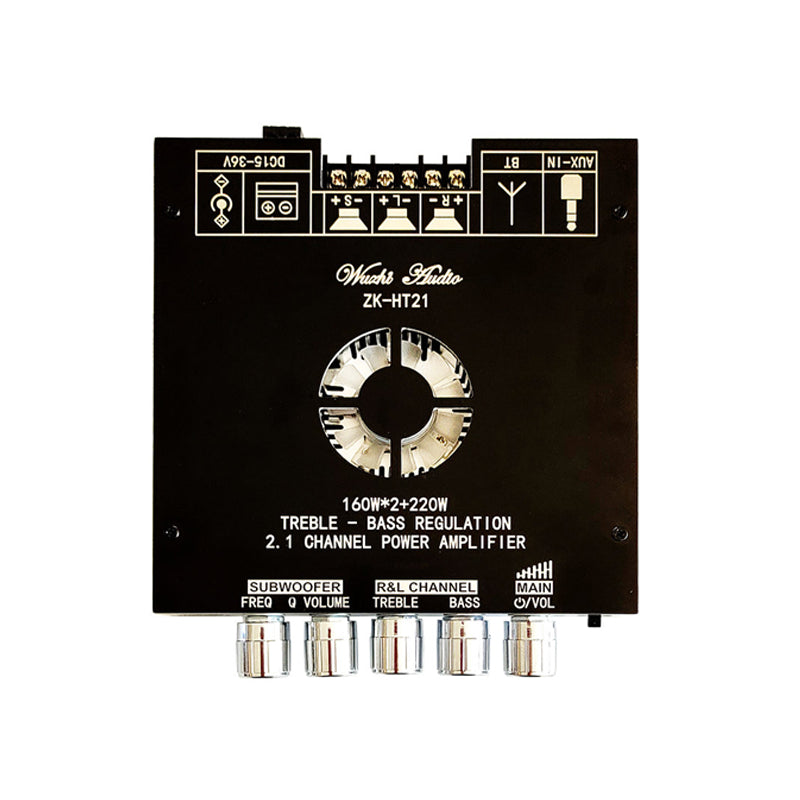 TDA7498E 2*160W+220W Power Amplifier Board 2.1 Channel Class D Theater Audio Stereo Equalizer Subwoofer Amp  pcb assembly customize