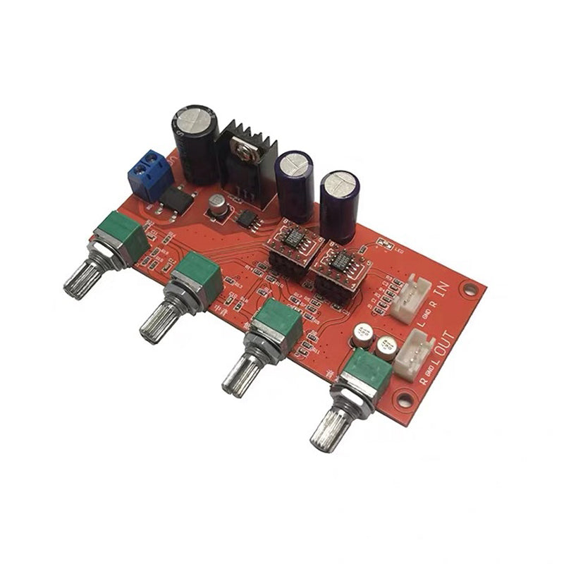 Dual AD828 Preamplifier Board Audio Preamp equalizer Volume Tone Control Hifi Stereo Pre amplifier pcb assembly