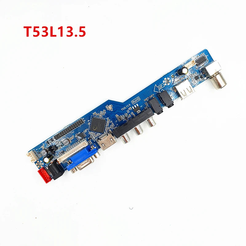 Custom    New LCD TV motherboard T53L13.5 V53 Chip TV driver board Free remote contr  Free remote controlManufacturer