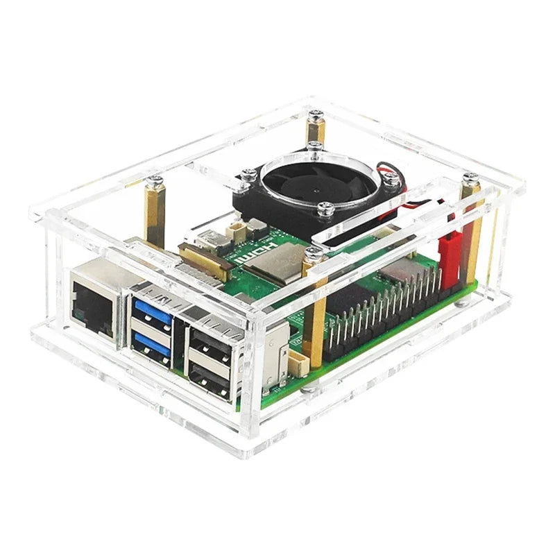 For Raspberry Pi 5 Acrylic Case Transparent Case For Pi 5 B