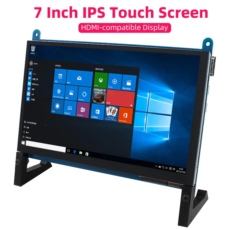 Caturda 7 Inch Touch Screen 1024*600 IPS Portable Display Raspberry Pi 5 4B 3B+ 3B Zero -compatible Secondary Monitor PC