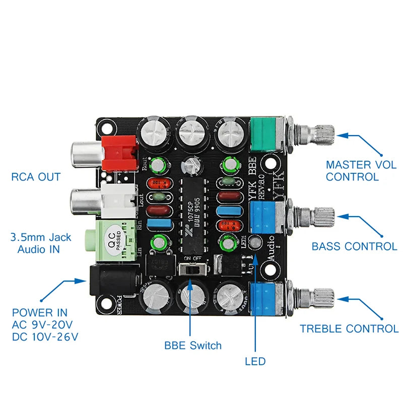 Custom Custom XR1075 Actuator Sound Exciter High Resolution Single Power Supply With BBE Circuit Module Manufacturer