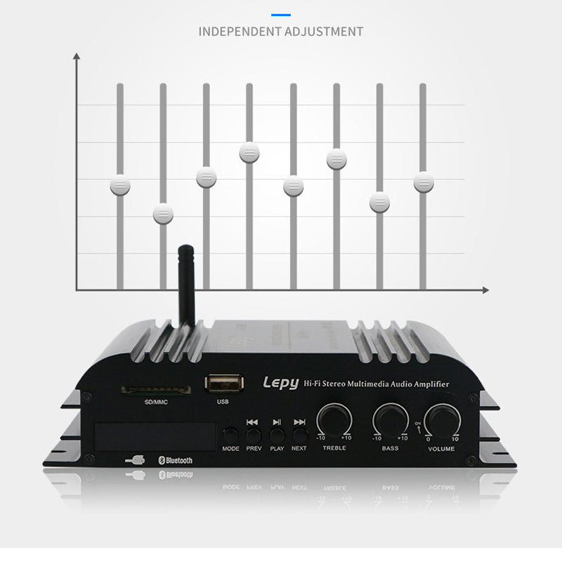 2*90W FM Mp3 Player Audio Power Amplifier HiFi Equalizer Car Home Theater Mp3 Decoder Music AMP  audio amplifier pcb assembly Customize