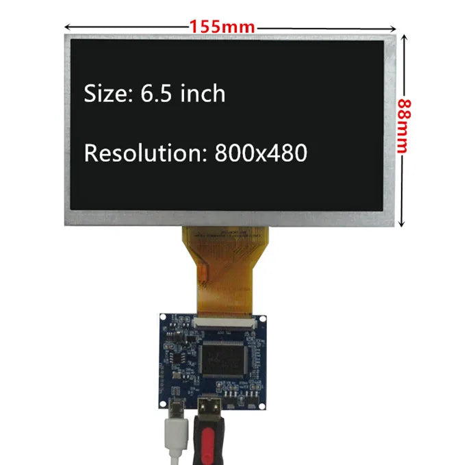 Custom 6.5 Inch AT065TN14 LCD Screen Display Driver Control Board Mini HD-Compatible For DIY Lattepanda,Raspberry Pi PC Monitor Manufacturer