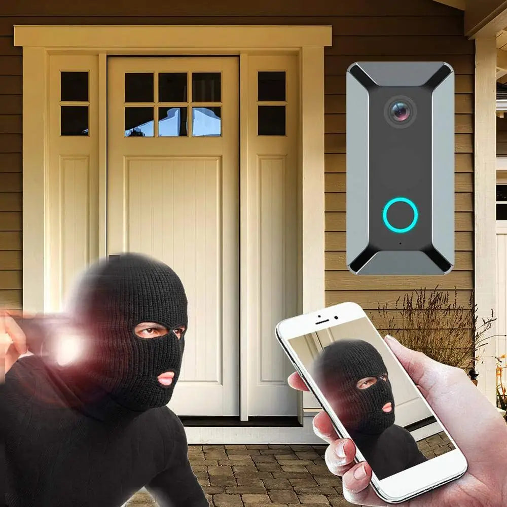 Custom Lonten Wifi Doorbell Smart Wireless 720P Video Camera Cloud Storage Door Bell Cam Waterproof Home Security House Bell Black Gray Manufacturer