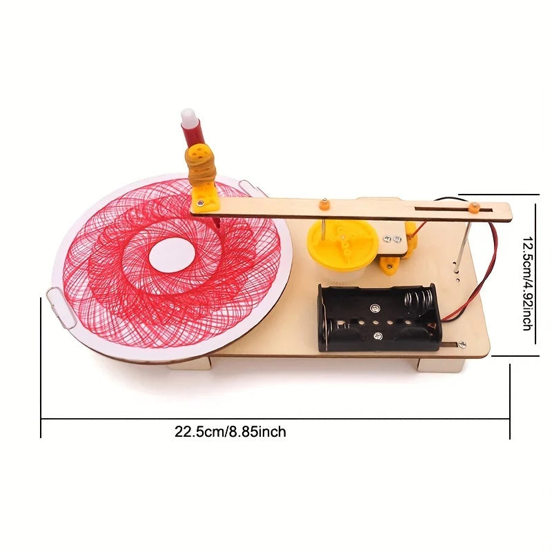 Custom DIY Creative Wooden Electric Plotter Drawing Robot, STEM Kids Automatic Painting Science Electronics Kits Experiment Manufacturer