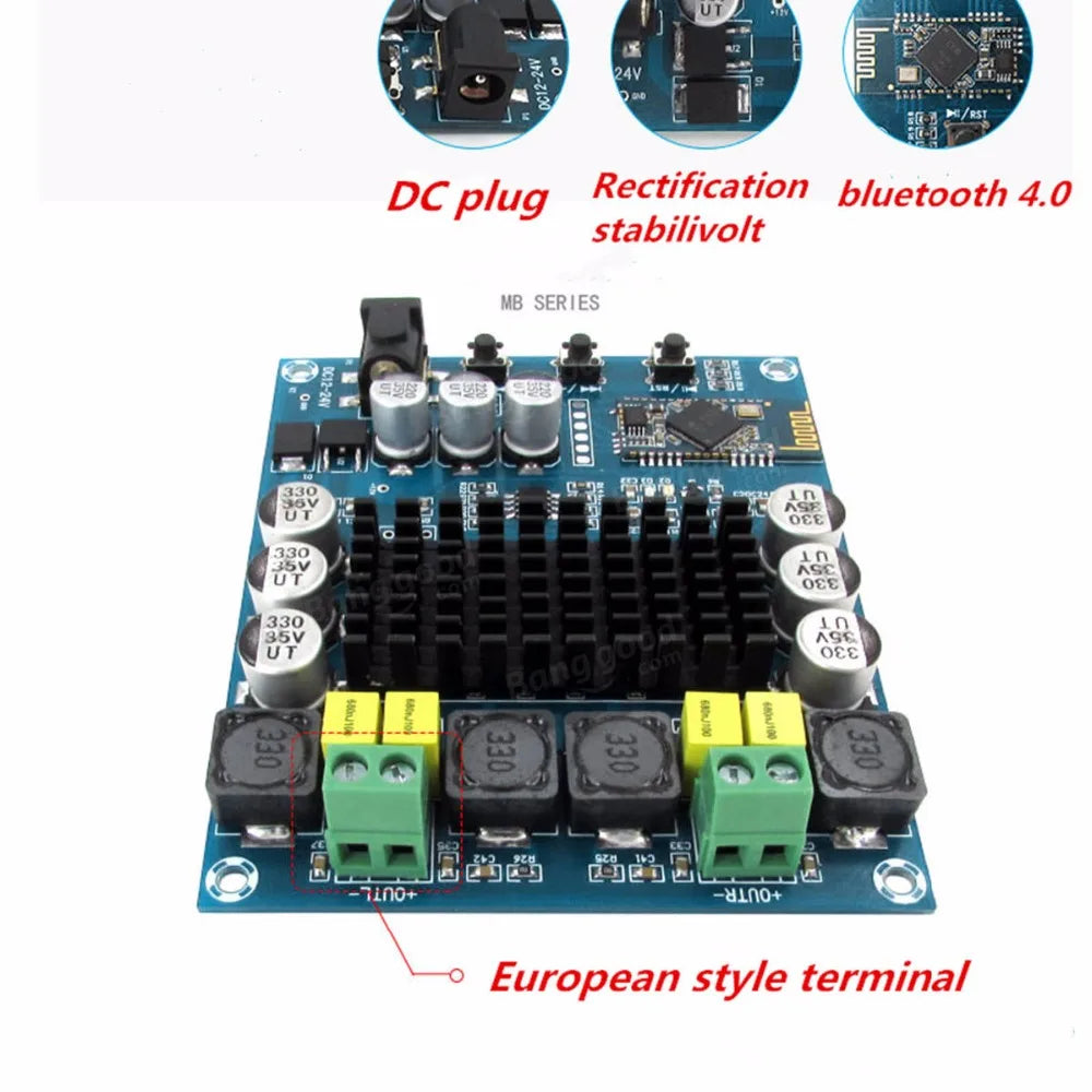 Custom custom XH-M543 high power digital amplifier TPA3116D2 audio amplification module double channel 2*120W Manufacturer