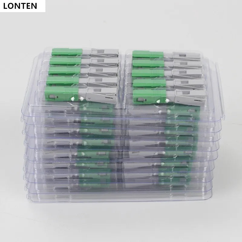 Custom 100PCS SC APC-1803 FTTH Optical fibe quick connector SC APC FTTH Fiber Optic Fast Connector SC APC Fiber Assembly connector Manufacturer