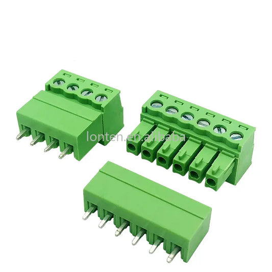 Custom 10PCS 15EDG 3.81MM 3.5MM KF2EDG PCB Screw Terminal Block Connector PLUG PIN HEADER SOCKET 2/3/4/5/6/7/8P Manufacturer
