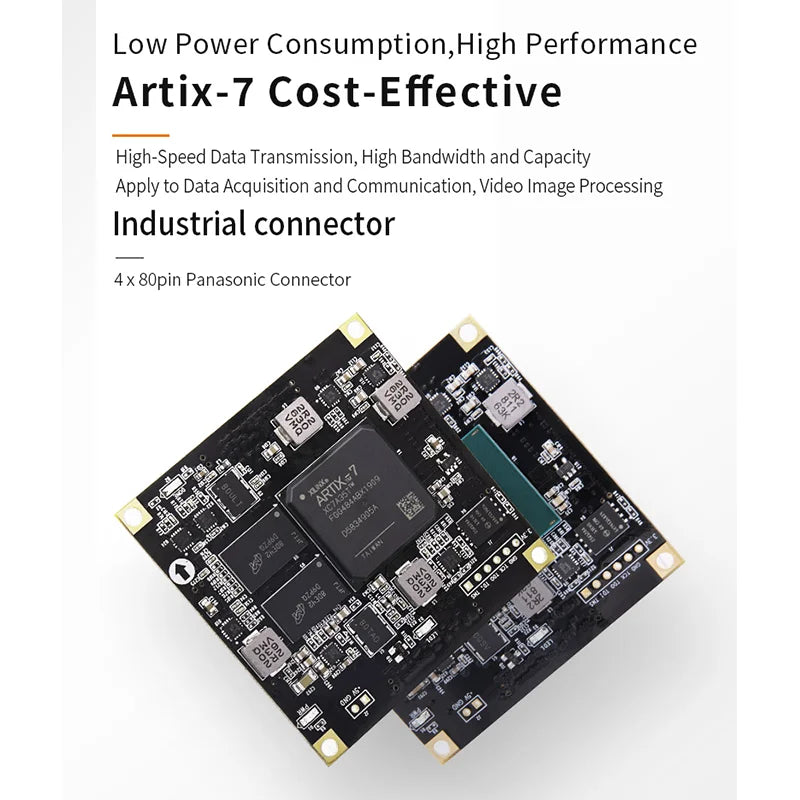 Custom SoMs AC7A035 AC7A200: XILINX Artix-7 200T/100T/35T FPGA Core Board Industrial Grade Module  Custom PCB ethernet switch pcba Manufacturer