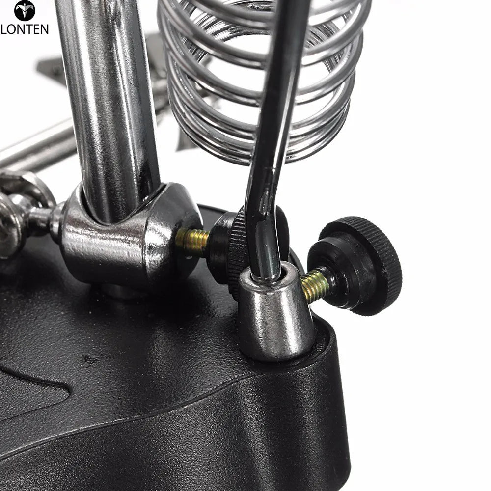 Custom Lonten LED Light Soldering Iron Stand Helping Hands Magnifying Glass Magnifier Manufacturer