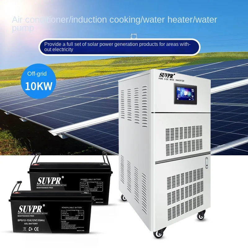 Custom Solar Power Generation System Household 10 Kw Off-grid Energy Storage Reverse Control Integrated Machine Manufacturer