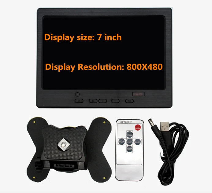 Custom 7 Inch 800*480 HD HD VGA AV Multipurpose Portable Display For Raspberry Pi 1 2 3 4 Banana/Orange Pi Manufacturer