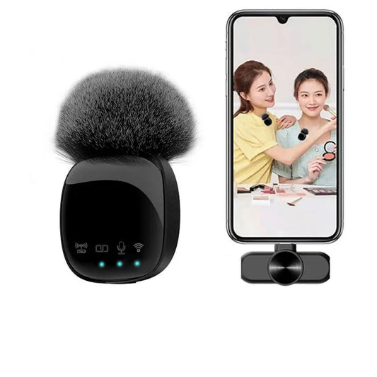 Custom Custom HD Wireless Lavalier Microphone Portable Audio Video Recording Mini Mic for phone Live Broadcast Gaming Phone Mic Manufacturer