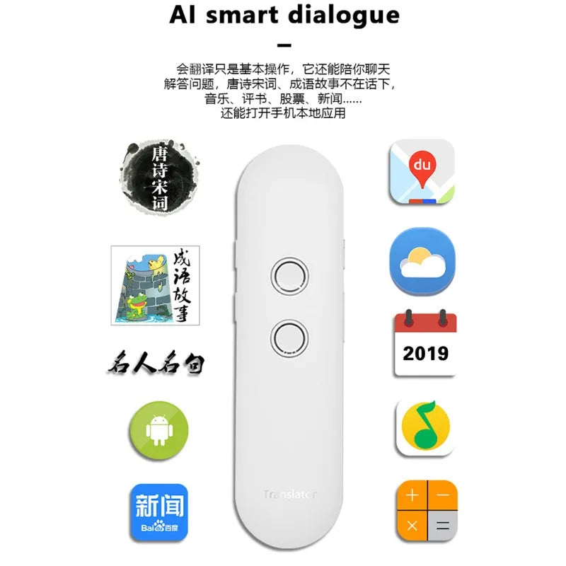 Custom T9 Portable Wifi Voice Translator Two-Way Real Time 40 Multi-Language Translator For Learning Travelling Business Translator Manufacturer