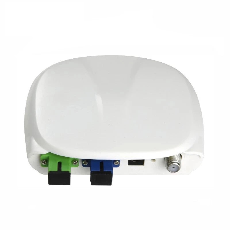 Custom Fiber Optical FTTH optical receiver SC/APC-SC/UPC with WDM and AGC Mini Node Indoor Optical Receiver with white plastic case Manufacturer