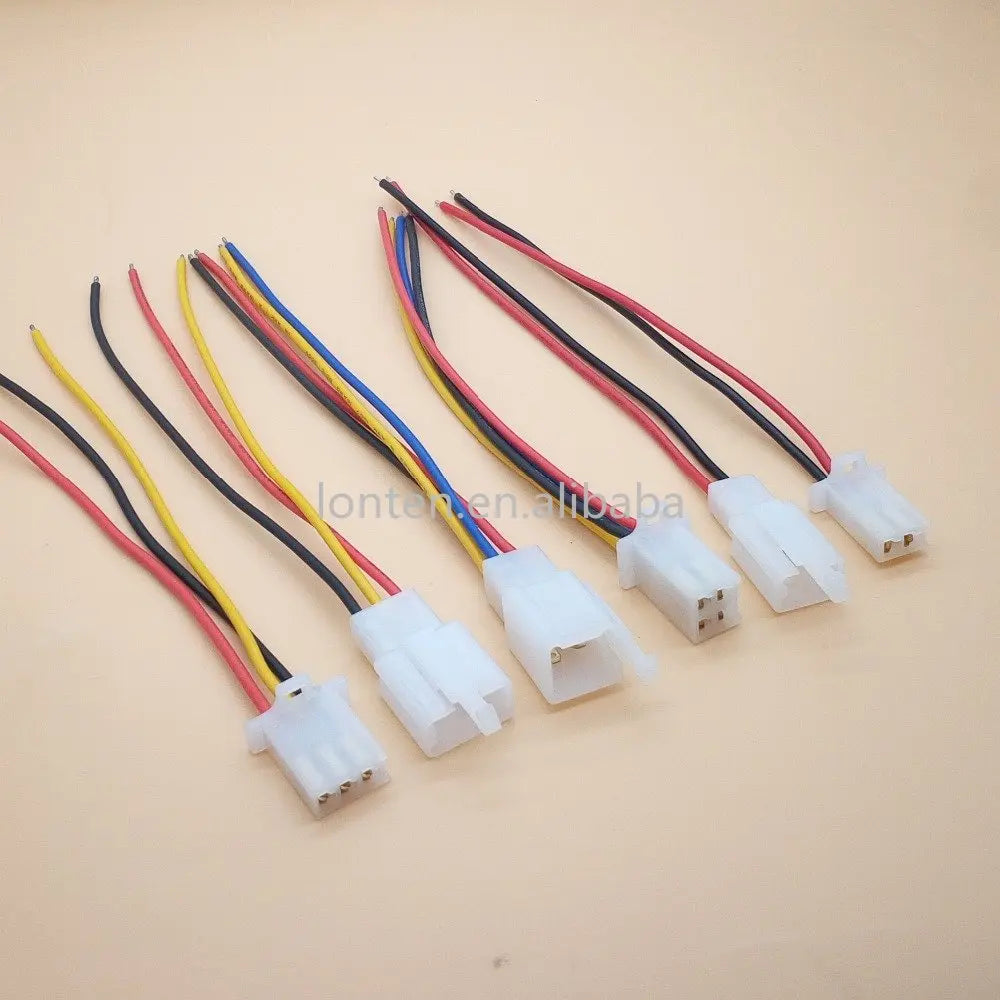 Custom 5set 2.8mm 2/3/4 Pin Male Female Plug Car Terminal Wire Connector Block Socket Terminal wire Length 15cm Manufacturer